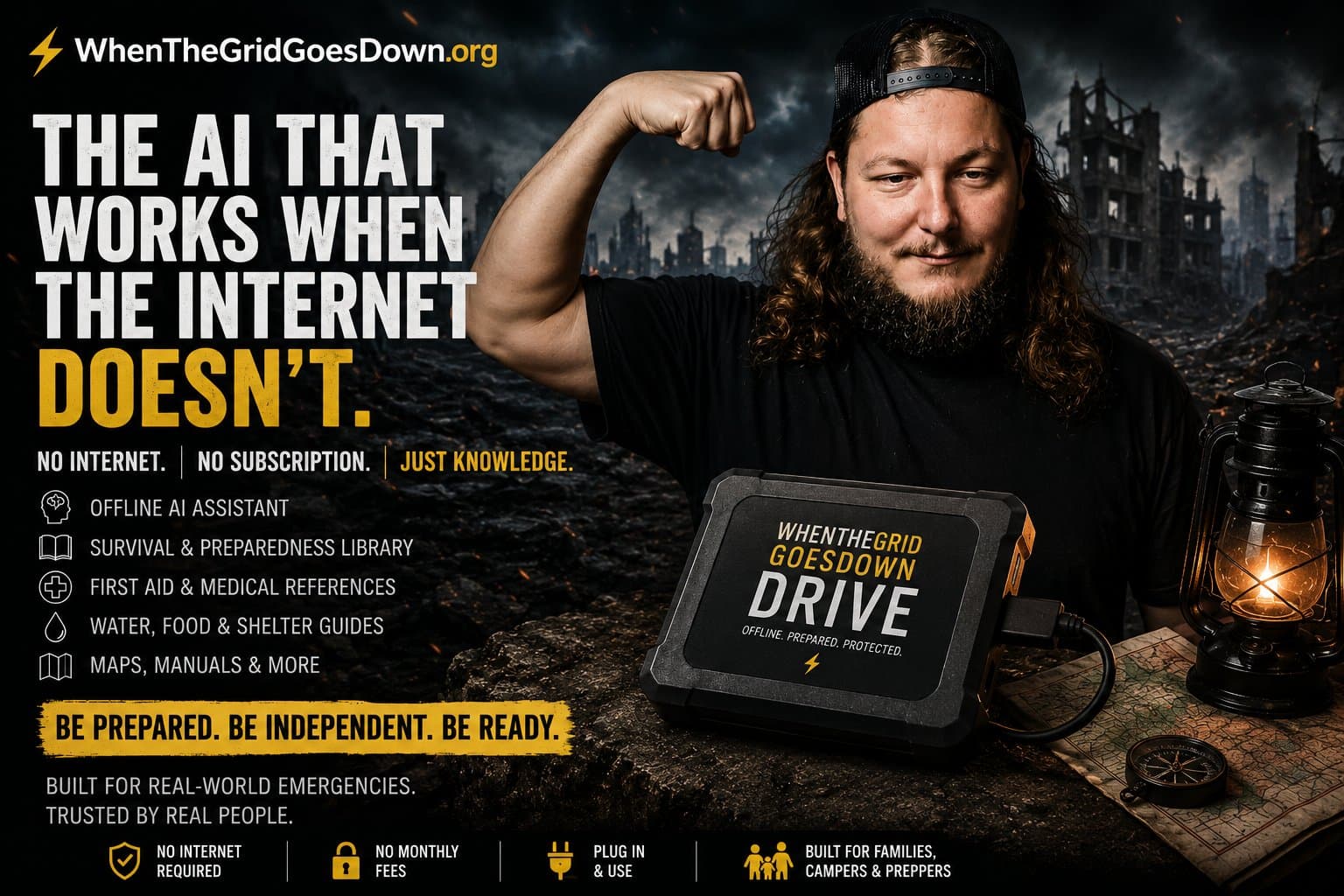 GridDown AI Drive — the AI that works when the internet doesn't